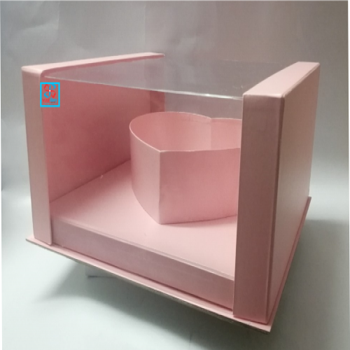 Hộp mika trong kèm tim 310x310x170 Hộp mika trong kèm tim 310x310x170